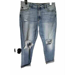 Kancan Estilo Womens Distressed Capris Cuffed Size 15/31 Cut 37987